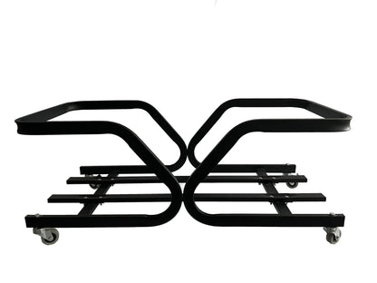 "porta vasi, carrello porta piante rettangolare con ruote industriali in metallo, carrello sottovaso rettangolare"