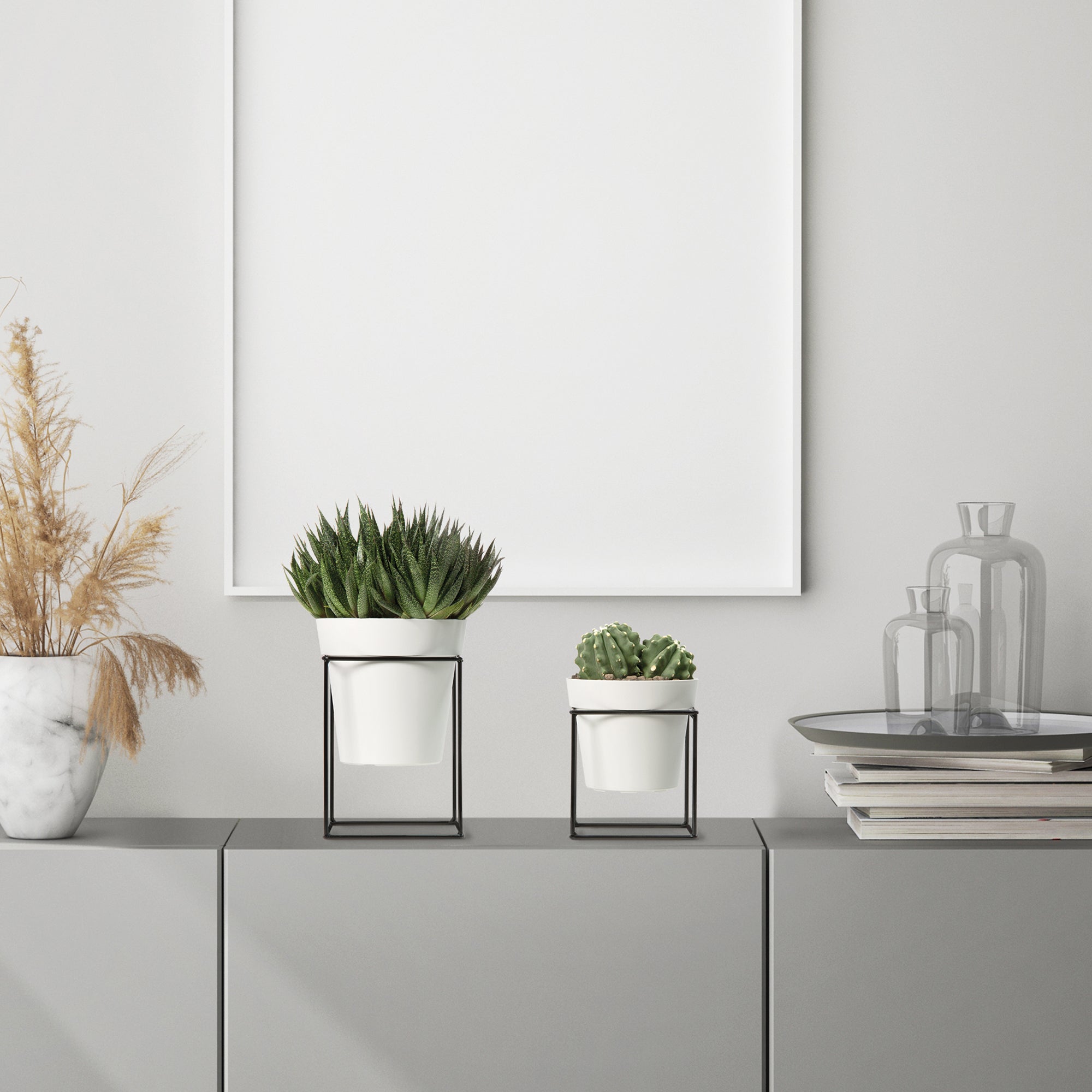 Nicoli set 4 Pezzi alzatina con vaso