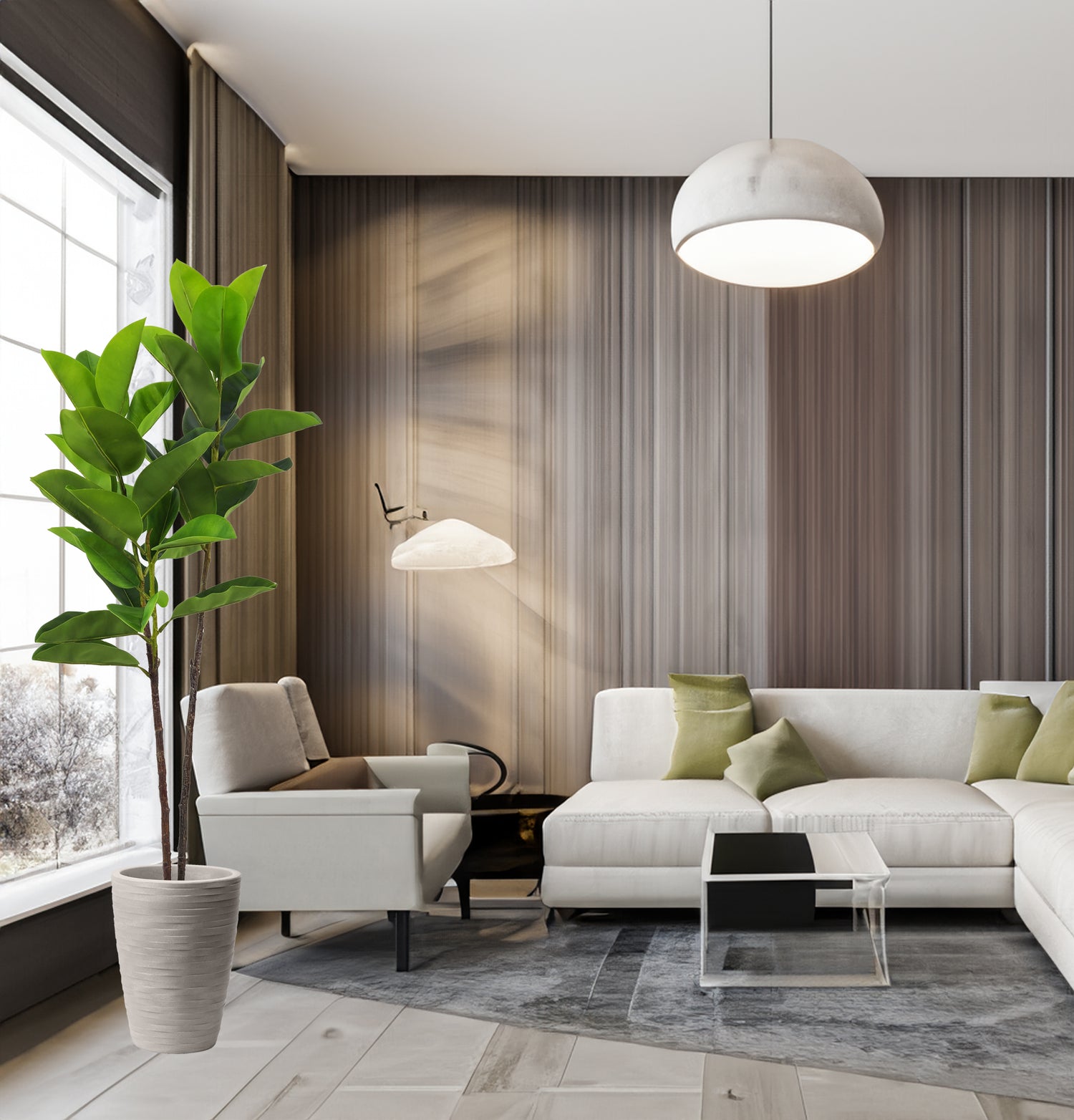 Pianta Ficus Elastica 140 cm