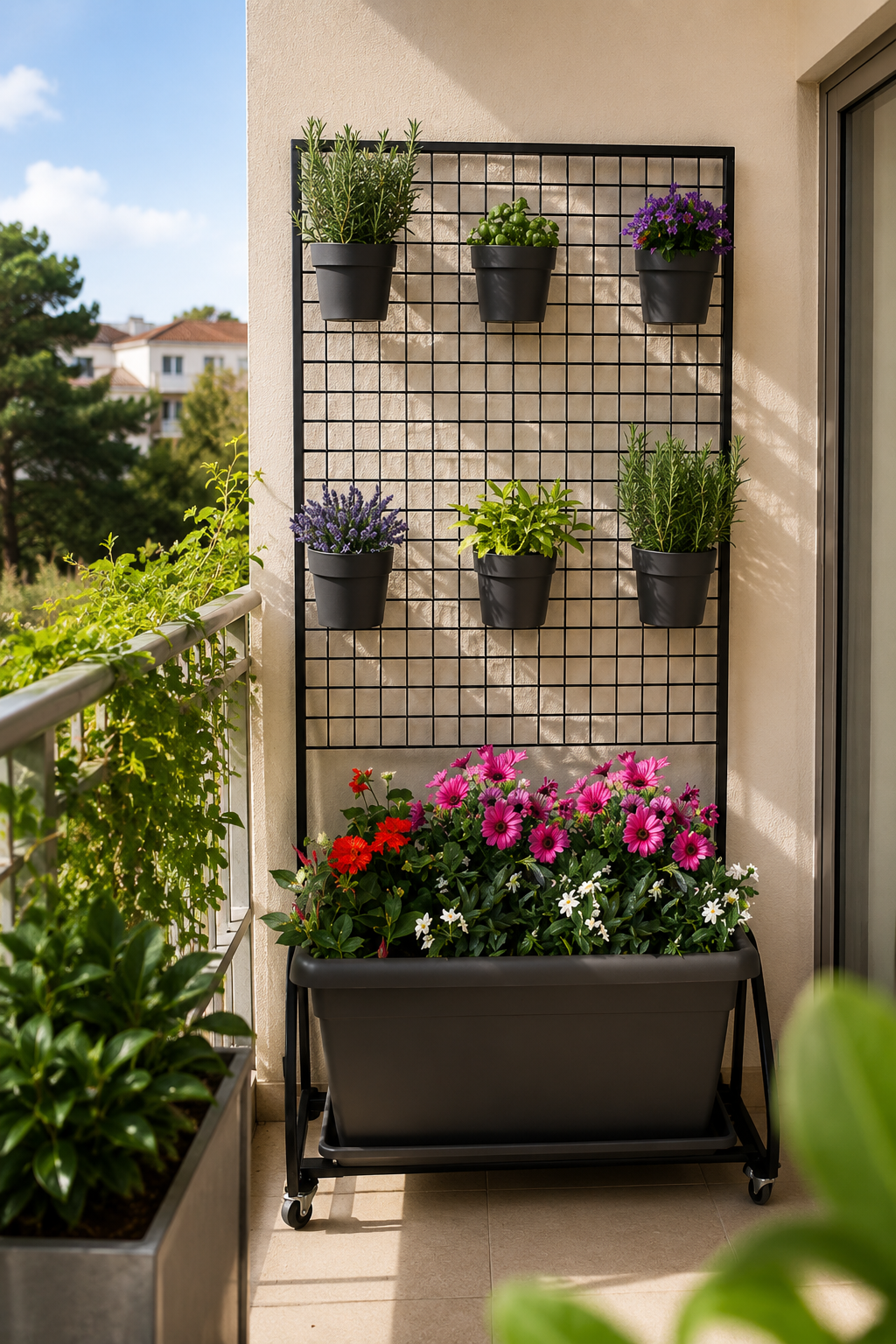 Tecnokit Fioriera Verticale Dada | Struttura in Acciaio per Giardino Verticale | Made in Italy