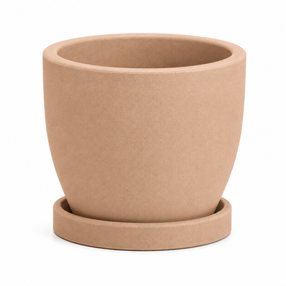Vaso Nicoli Hera Matt – Vaso Tondo in Resina per Interno ed Esterno | Made in Italy