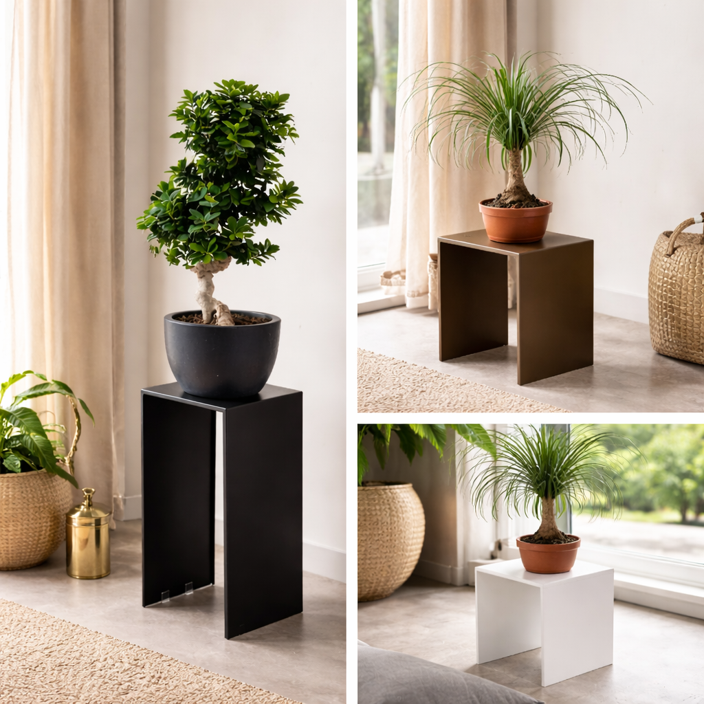 Elegante Alzatina in Metallo per Vasi – Supporto per Piante da Interni ed Esterni