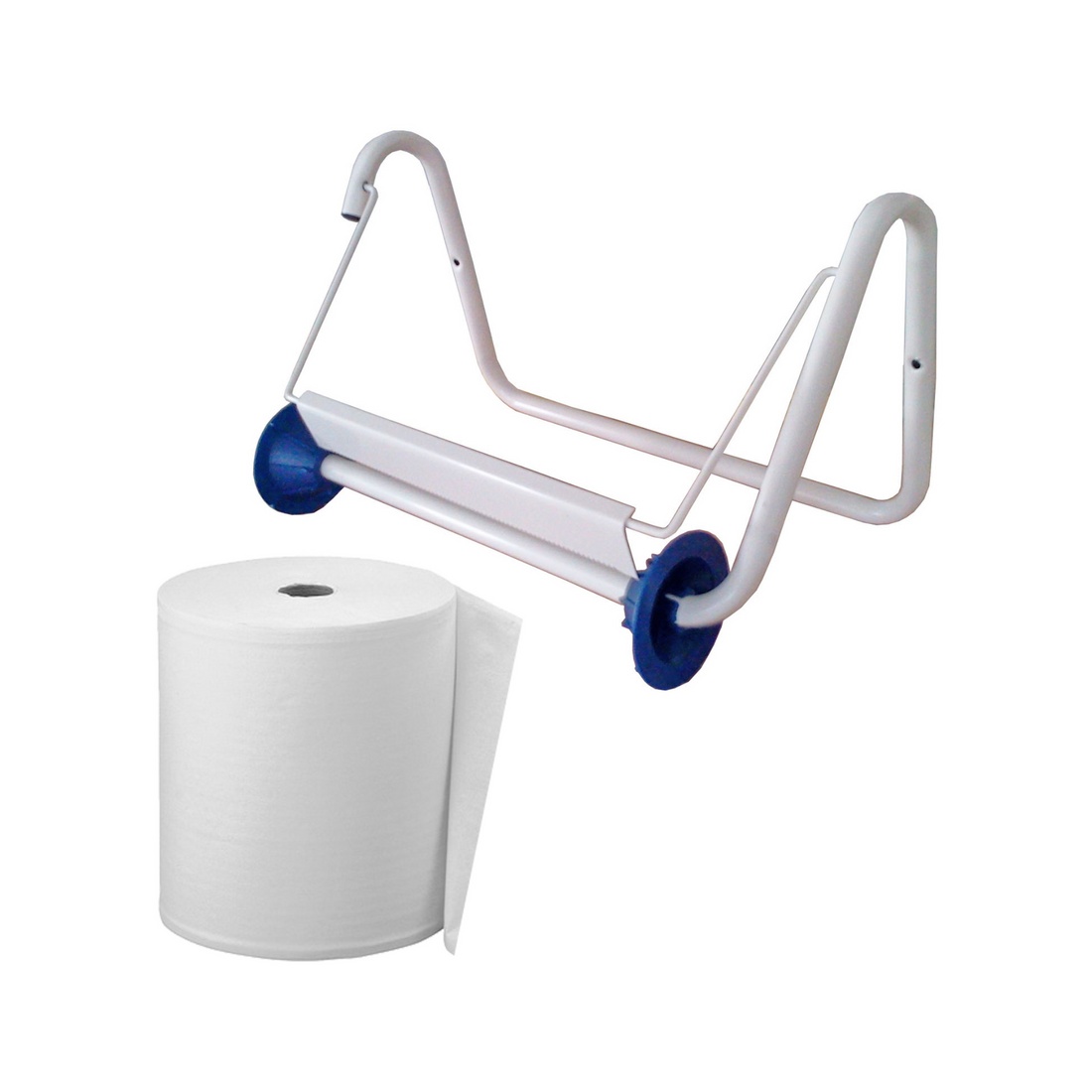 Porta Bobina Carta a Muro con Rotolo Incluso – Dispenser Bobina Industriale Made in Italy