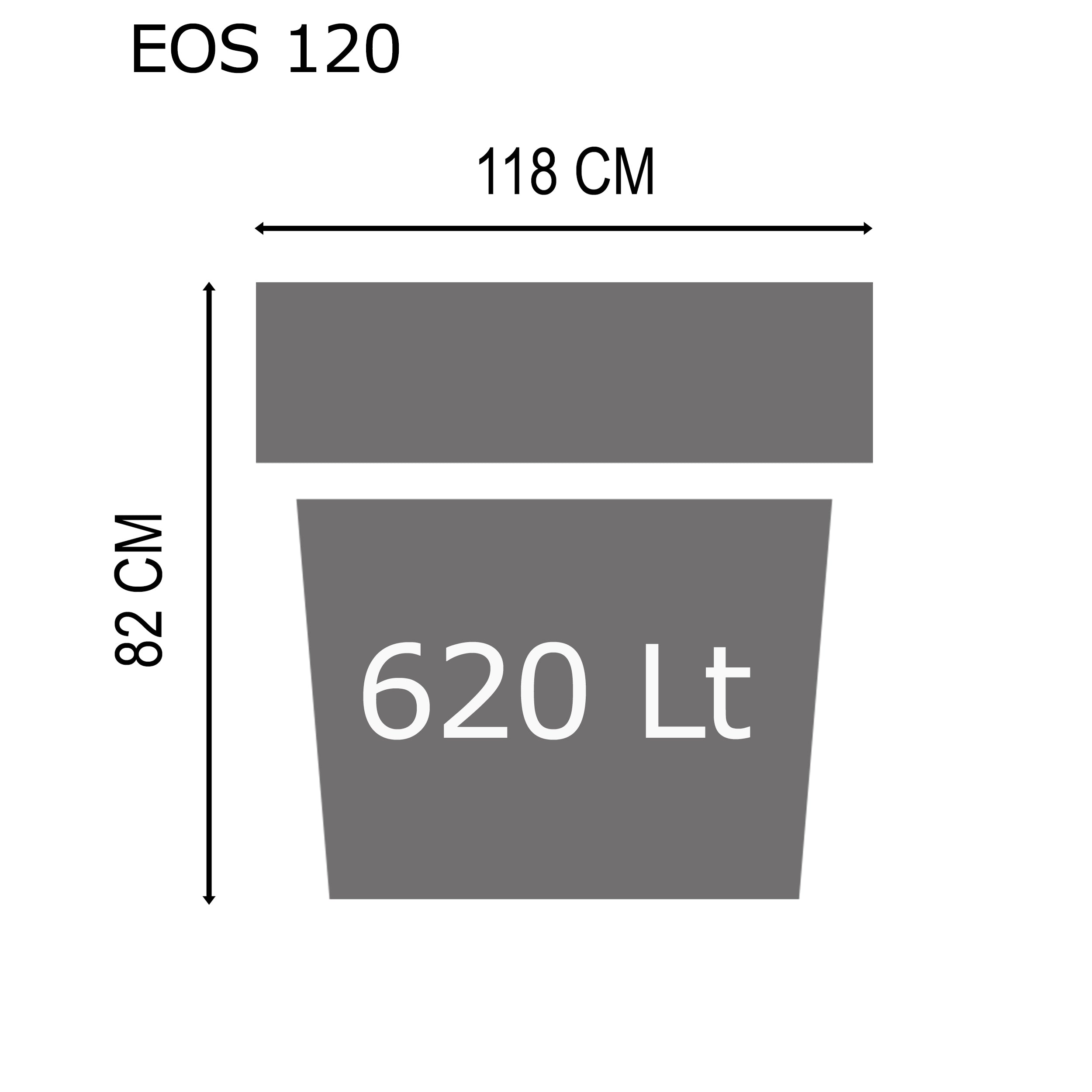 Tera vaso grande in resina EOS