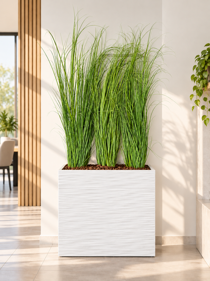 Separè Vaso Elegance completo di Piante Artificiali e Corteccia – Soluzione Divisoria Elegante