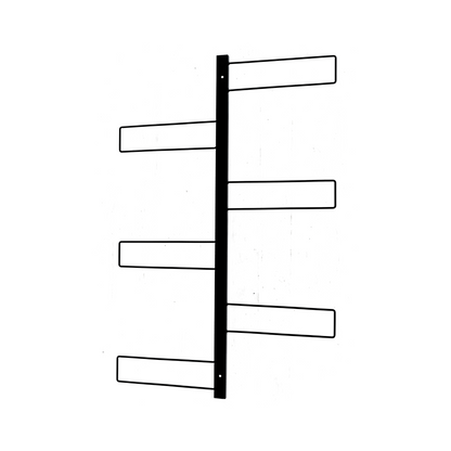 Tecnokit fioriera verticale Gemma cm 70x100 in acciaio, completa di 6 vasi pensili Comby diametro cm 14 e 6 vasi cm 10