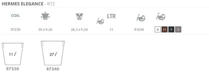 Vaso Hermes Elegance Ø cm 30 - Ø cm 40