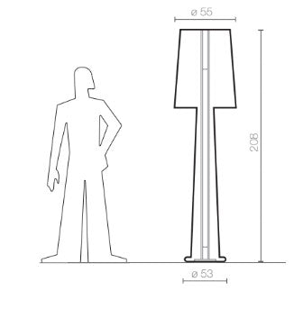 Serralunga lampada da pavimento Lady Jane