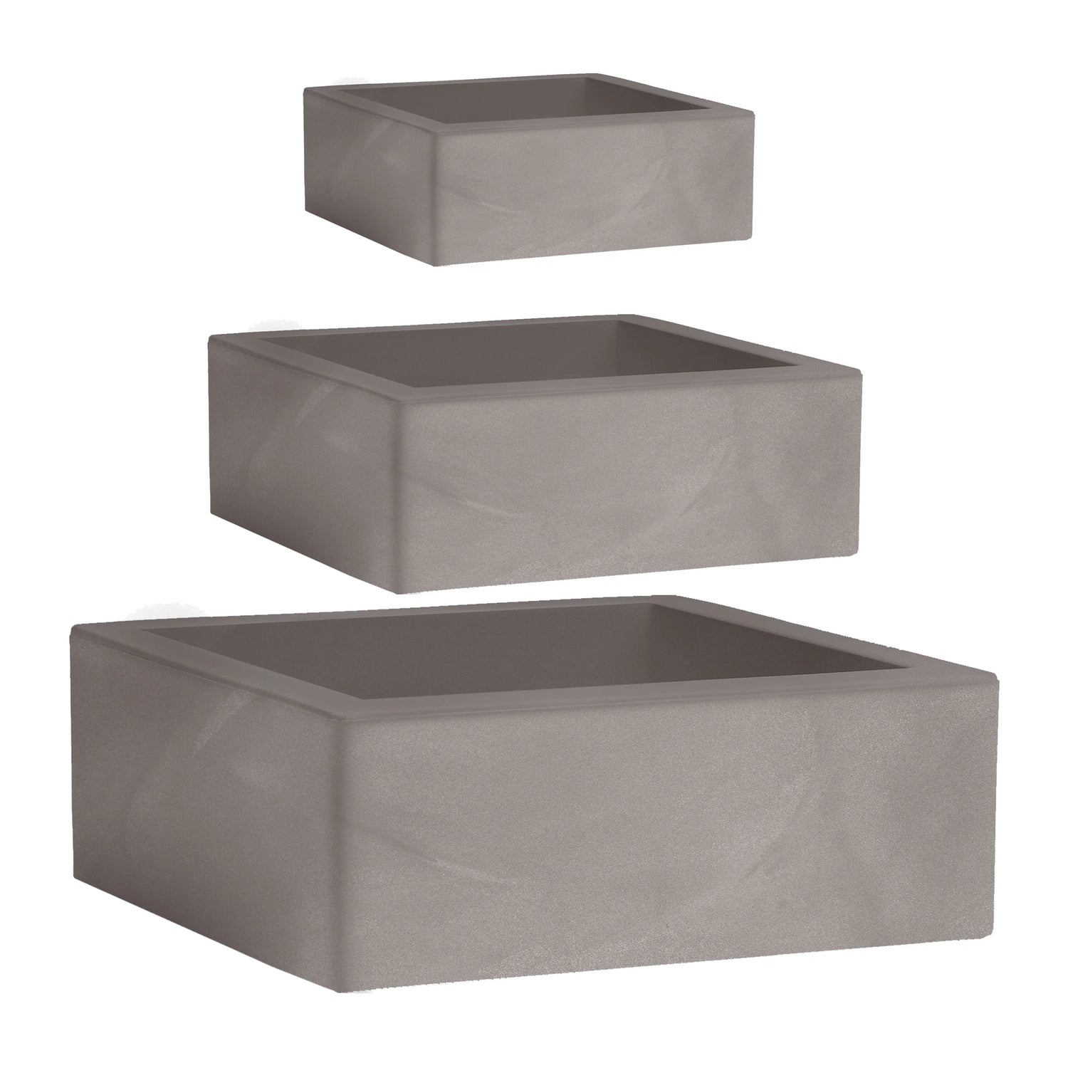 Nicoli Vaso Quadrato MINOS in resina – Design Moderno per Interni ed Esterni