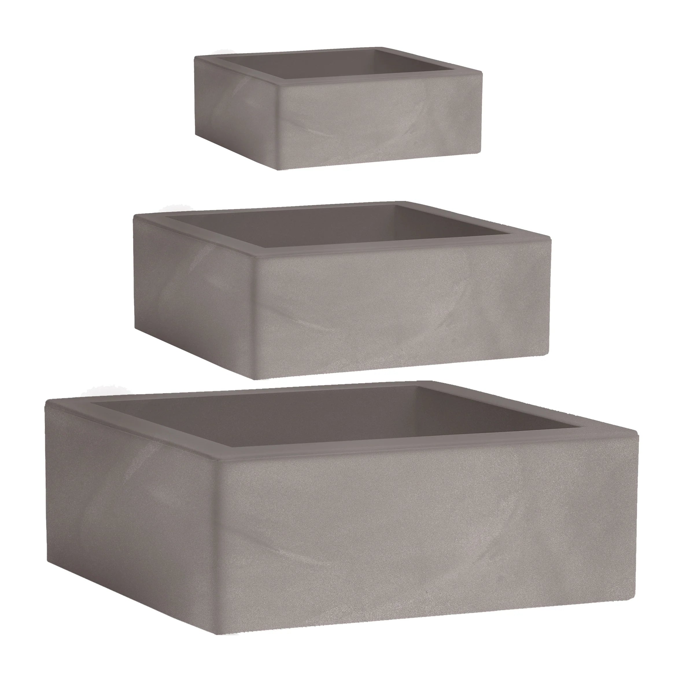 Nicoli Vaso Quadrato MINOS in resina – Design Moderno per Interni ed Esterni
