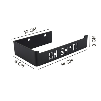 Tecnokit Porta carta igienica simpatico ed elegante da muro in acciaio cm 14x8x10x3 h