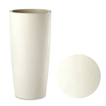 Vaso alto Erba Musa matte mandorla bianco
