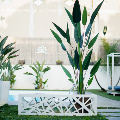 TECNOKIT Panca in Lamiera GOOT con vasi + Portavaso Singolo Coordinabile