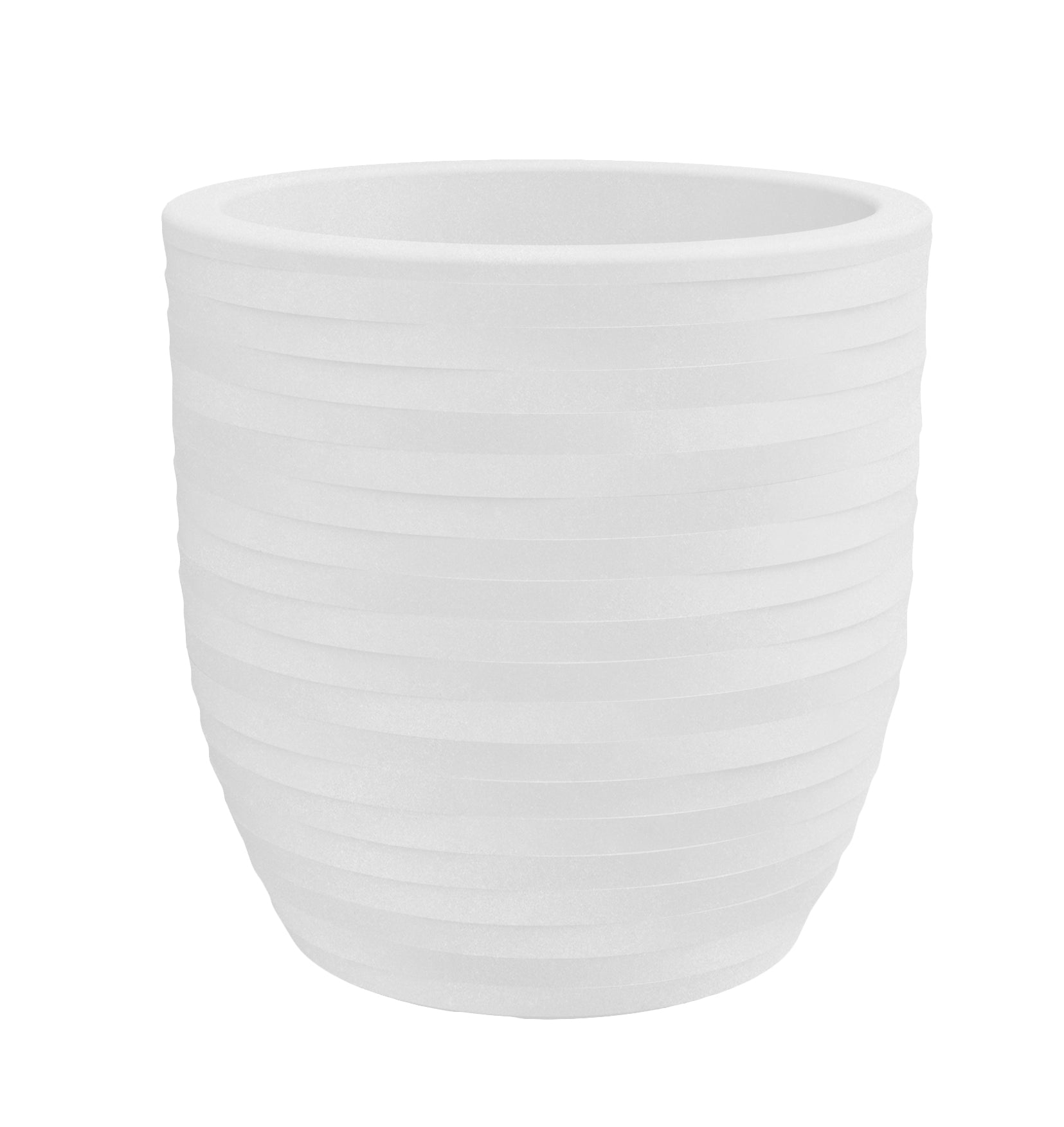 Vaso RHEA ELEGANCE – Nicoli | Vaso Tondo in Resina per Interni ed Esterni