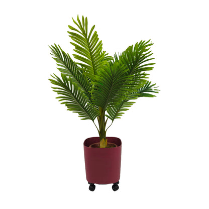 Tecnokit carrello porta piante da interno ed esterno in acciaio per vasi rotondi e quadrati, portavasi con ruote cm 30 cm 40