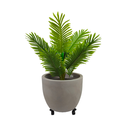 Tecnokit carrello porta piante da interno ed esterno in acciaio per vasi rotondi e quadrati, portavasi con ruote cm 30 cm 40