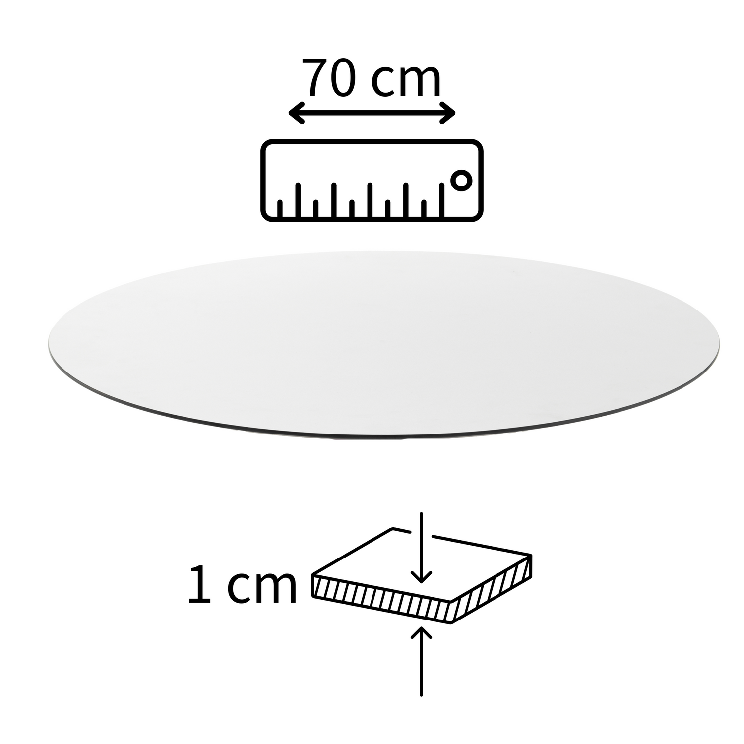 Lyxo tavolo alto TIffany, cm 110x70