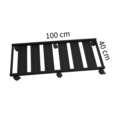 Carrello Portavasi tubo rettangolare