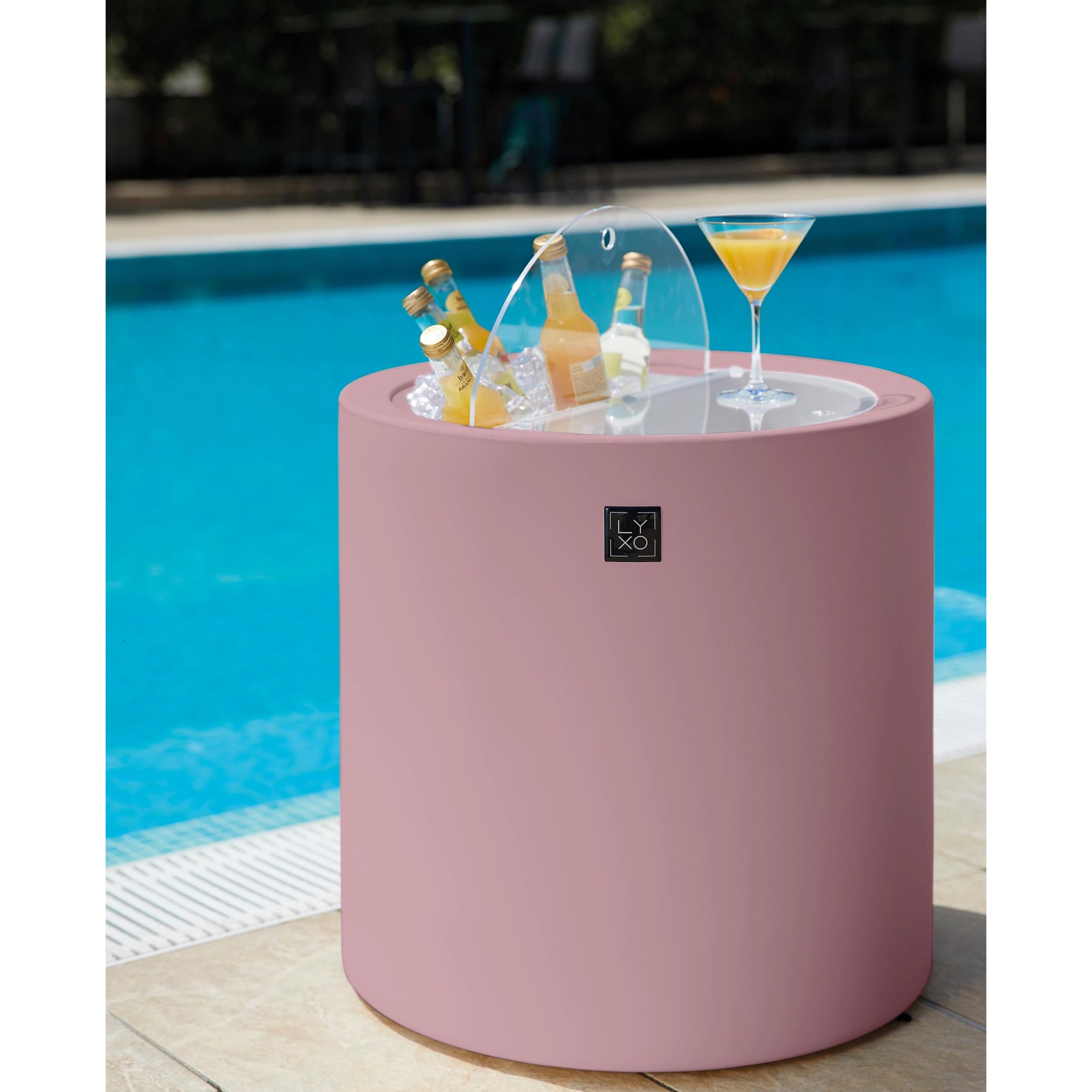 Lyxo tavolino Block Party colorato cm 55x55