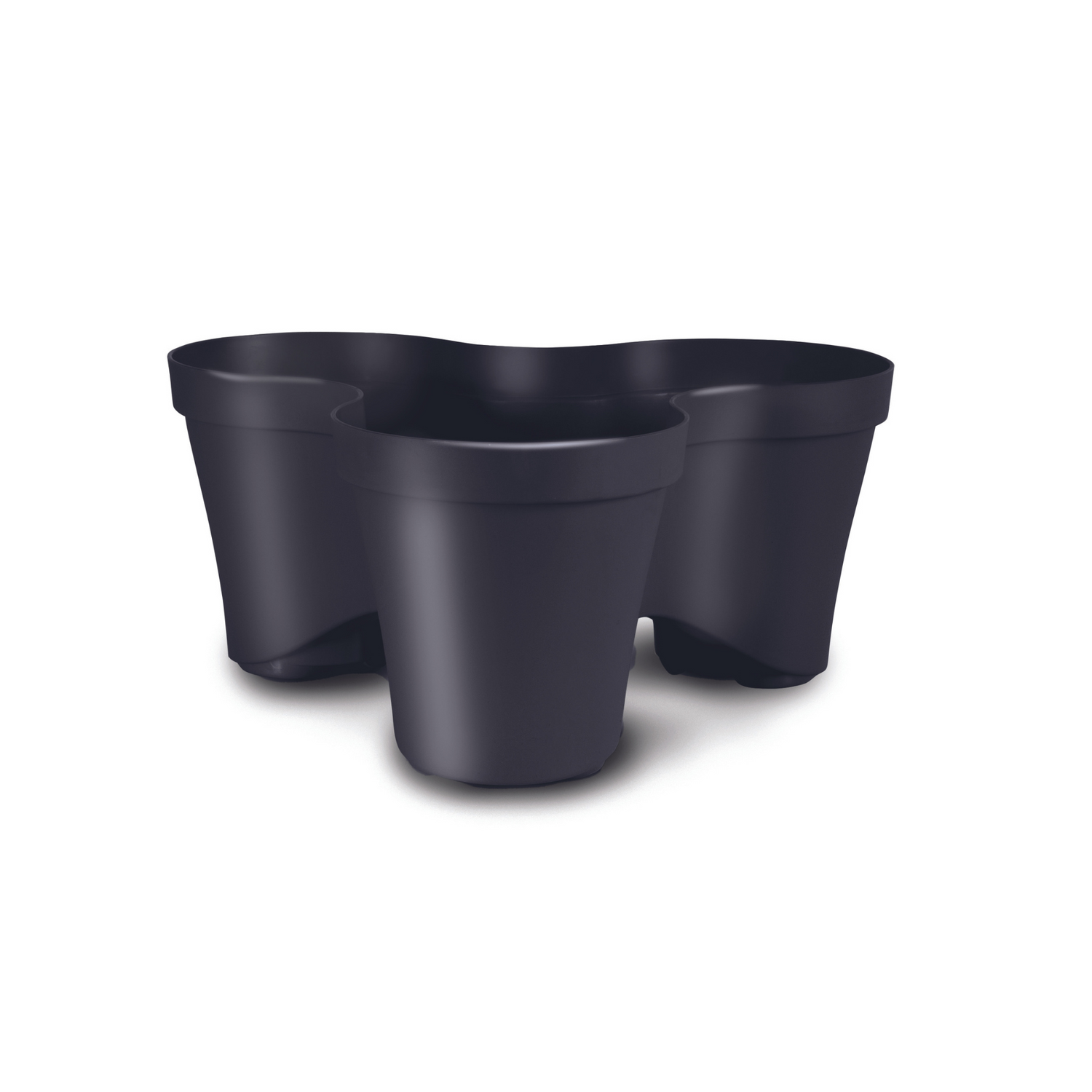 Plana vaso impilabile Roma, in polipropilene con sottovaso, vaso multistrato tridimensionale, vaso per fragole, fioriera da esterno ed interno, tris vasi giardino verticale