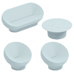 Lyxo salotto Vera in resina