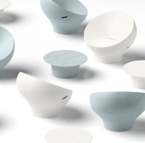 Lyxo salotto Vera in resina