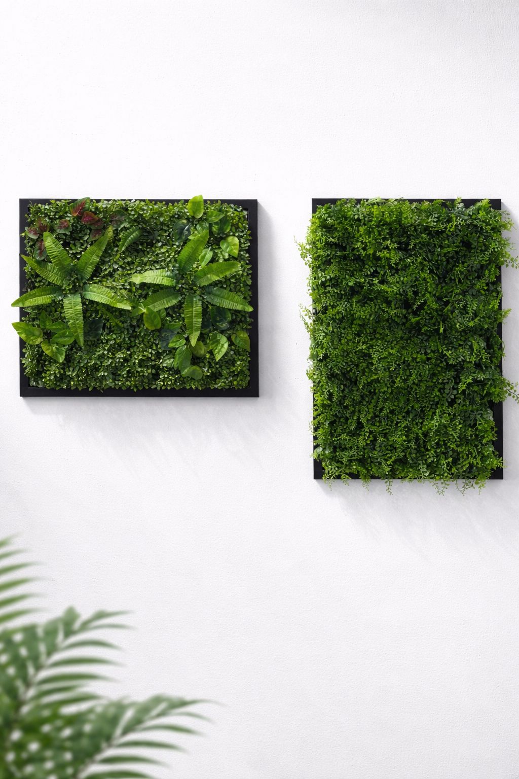 Quadro in ferro decorativo - Giardino da parete artificiale cm 60x40