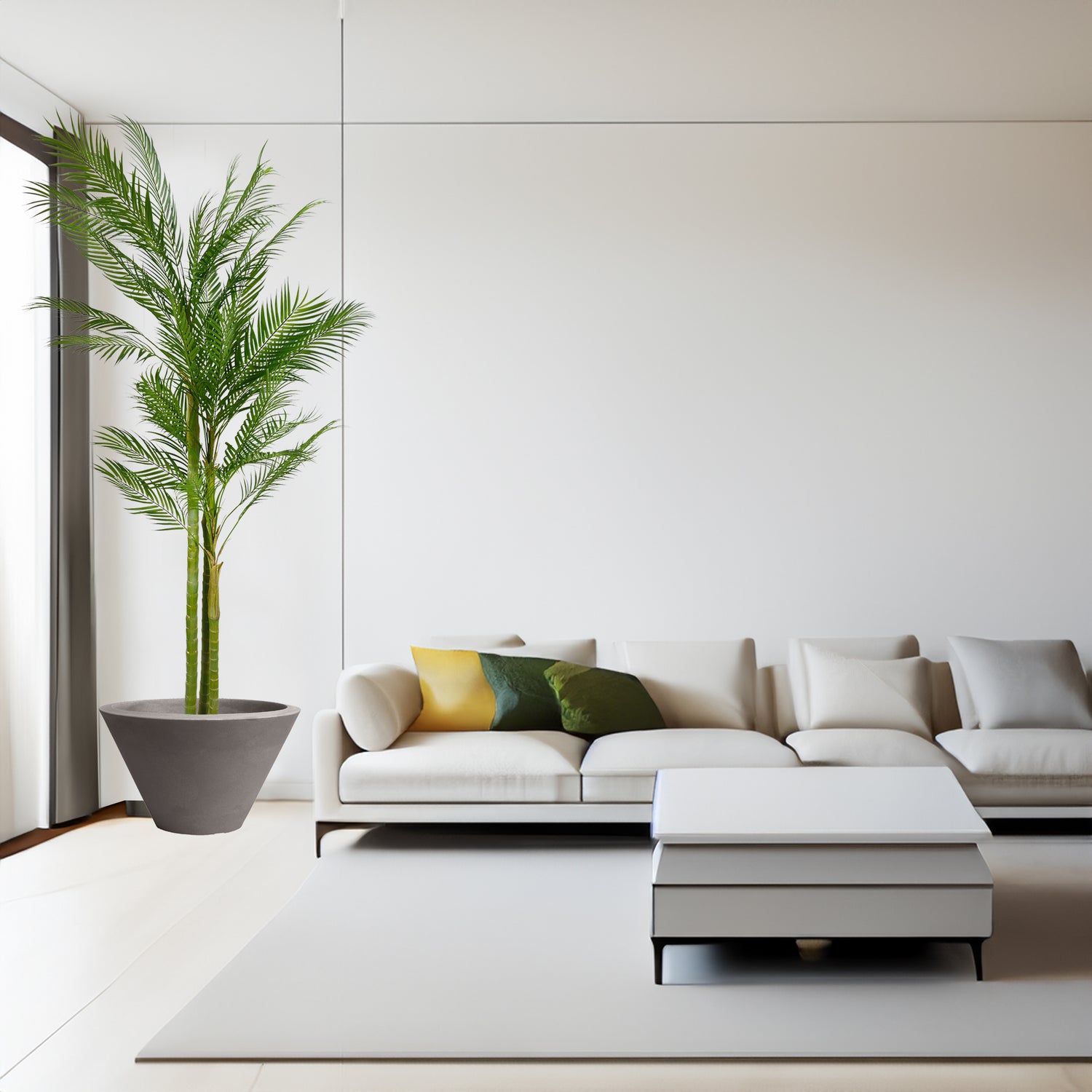 Pianta Artificiale Palma Areca 210 cm per interno ed esterno