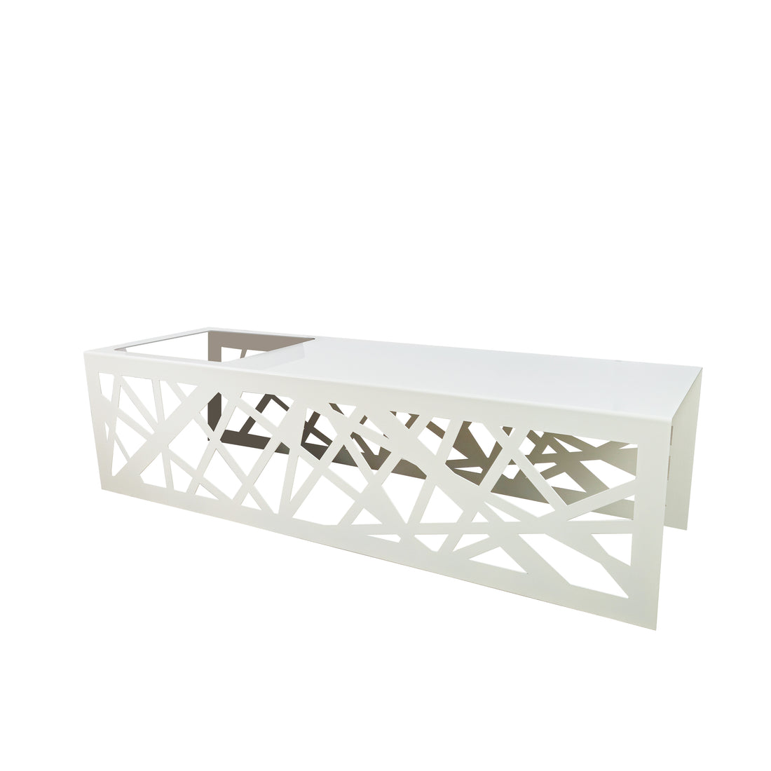 TECNOKIT Panca in Lamiera GOOT con vasi + Portavaso Singolo Coordinabile