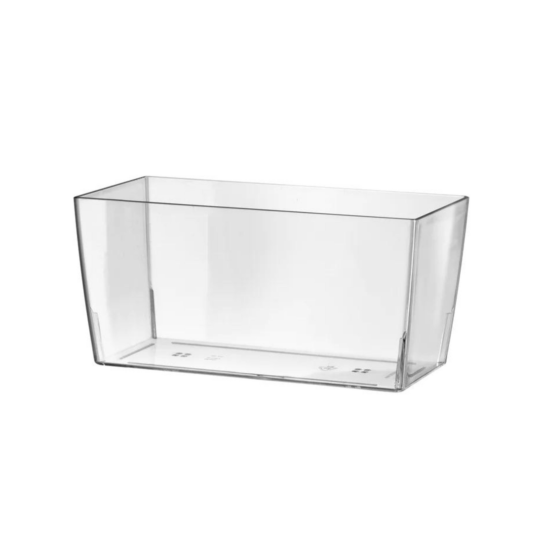Tera Vaso Trasparente in Plastica Coimbra – Fioriera Rettangolare