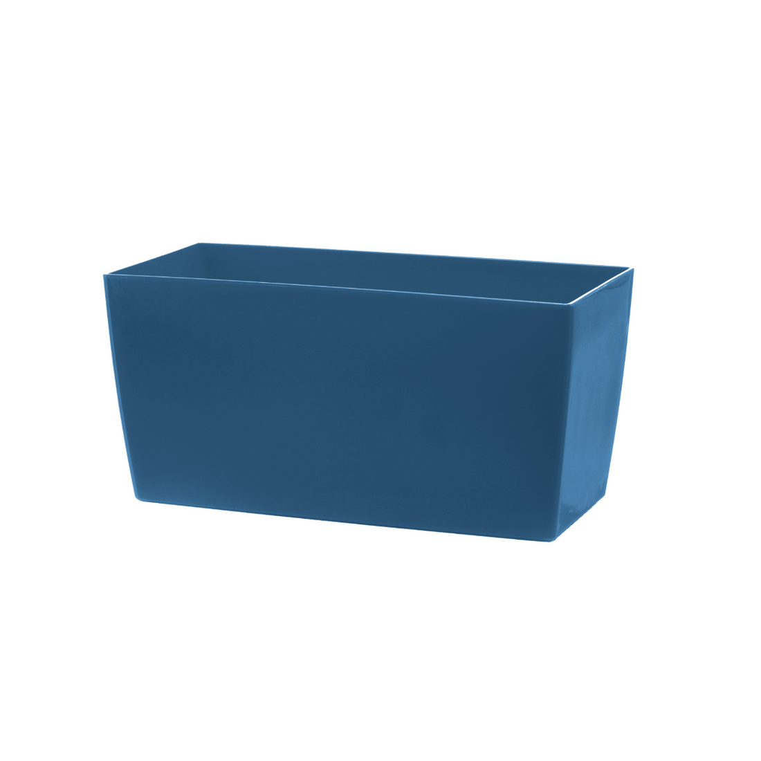 Tera Vaso in Plastica Lucido Coimbra 30 cm – Fioriera Rettangolare Moderna per Piante