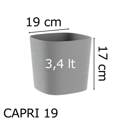 TERA Vaso elegante per fiori modello capri con riserva d&