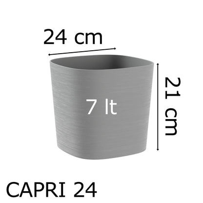 TERA Vaso elegante per fiori modello capri con riserva d&