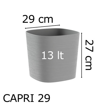 TERA Vaso elegante per fiori modello capri con riserva d&