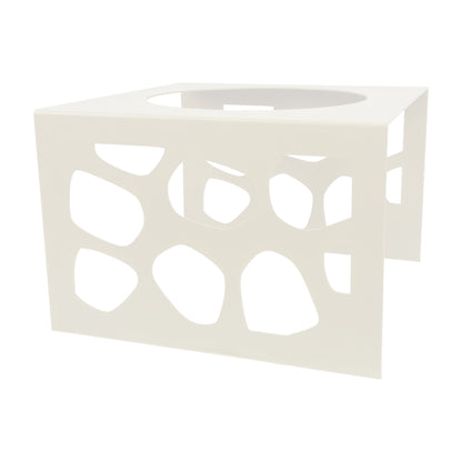 Porta vasi arredo giardino in metallo cm 60x60x40h