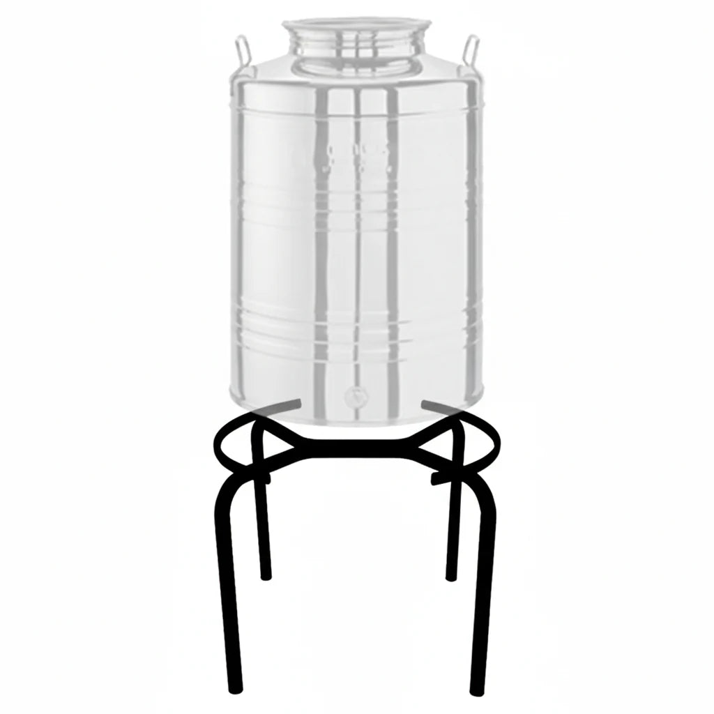 TECNOKIT Supporto Fusto Olio e Vino Alto da 100 Litri