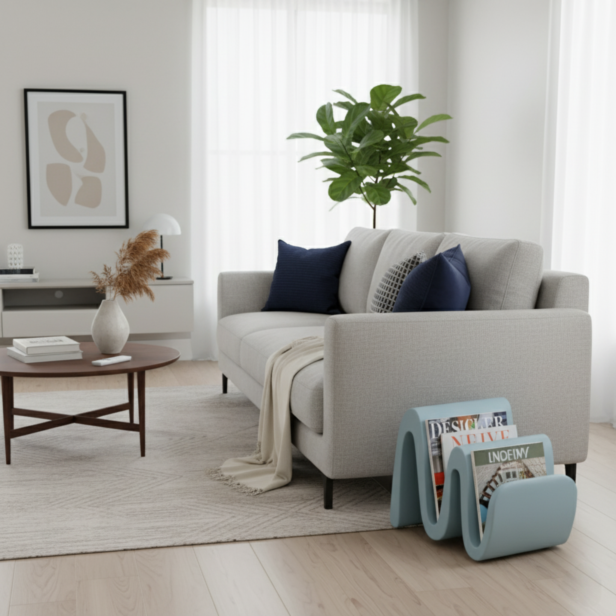 Lyxo porta riviste Wave cm 35x38x35