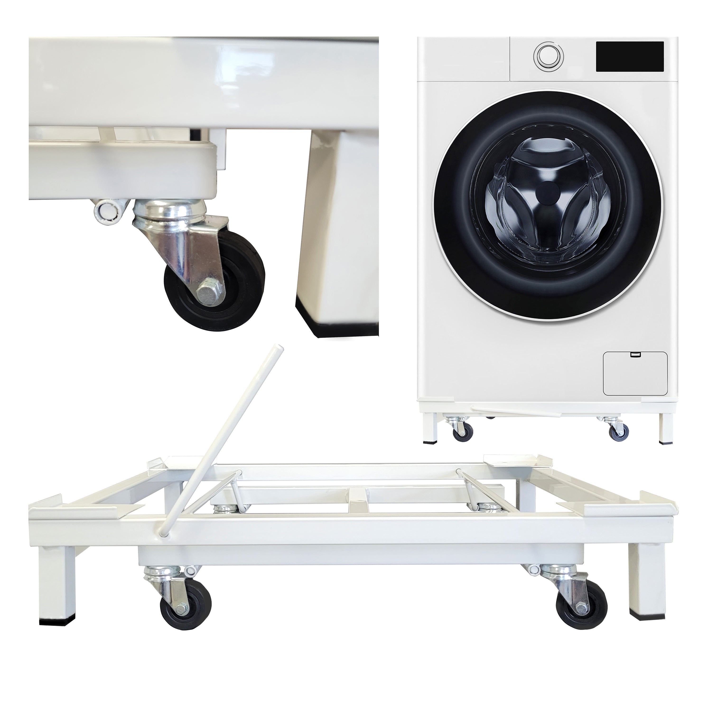 Carrelli Sposta Mobili Con Ruote - 2 Pezzi, Regolabili, Portata 300 Kg - Foto 3