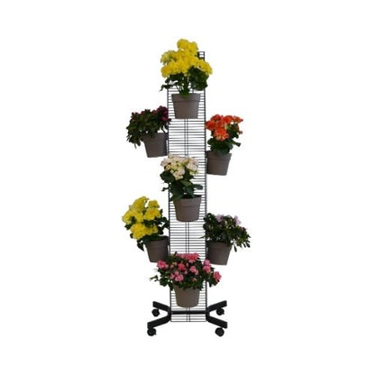 fioriera verticale, fioriera con ruote, decorazione, divisorio, metallo, acciaio, piante, fiori, per uso esterno e interno, arredamento.