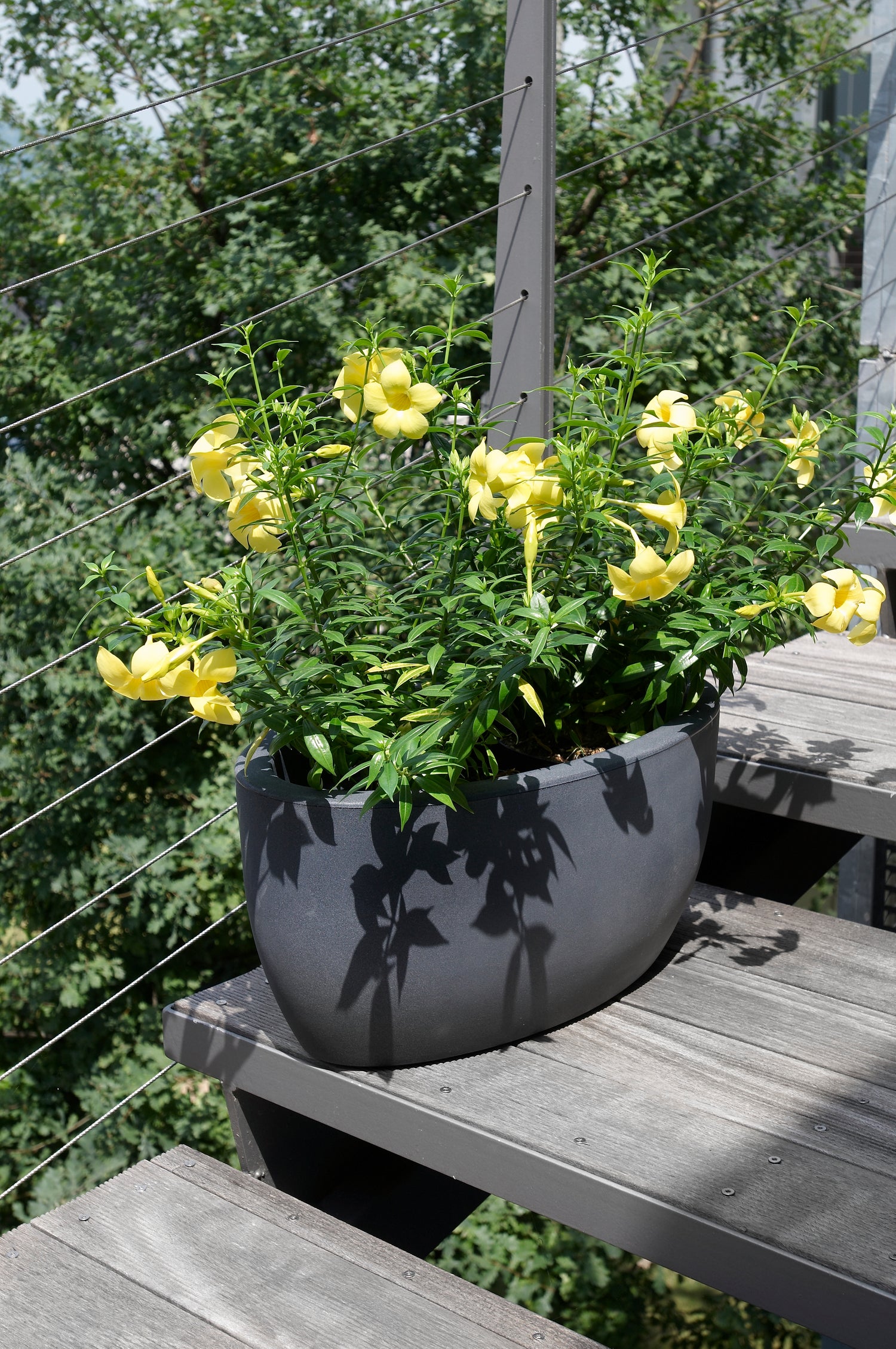 vasi tondi in resina, vasi per giardino in resina