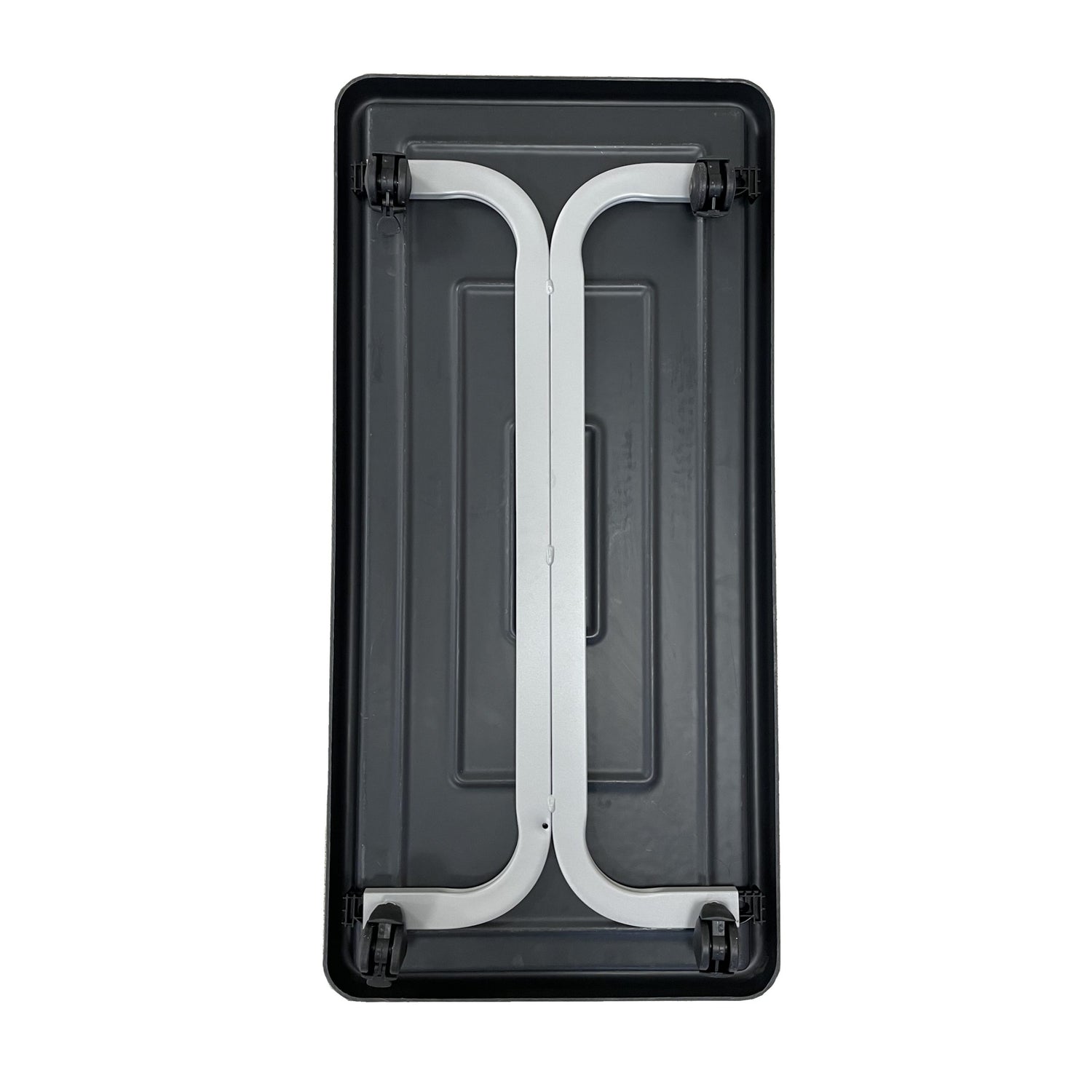 carrelli per trasporto vasi, carrello sottovaso rettangolare, porta vasi, carrello porta piante rettangolare in metallo con ruote, regolabile