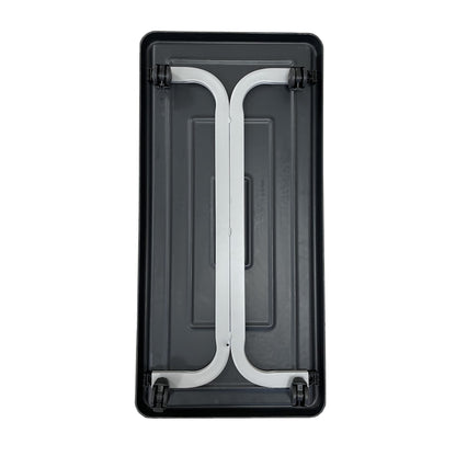 carrelli per trasporto vasi, carrello sottovaso rettangolare, porta vasi, carrello porta piante rettangolare in metallo con ruote, regolabile