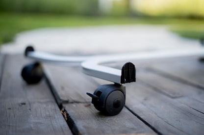 carrelli per trasporto vasi, carrello sottovaso rettangolare, porta vasi, carrello porta piante rettangolare in metallo con ruote, regolabile